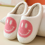 Budino Smile Sloffen - Wit Roze