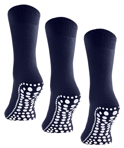 Budino Antislip sokken - 3 paar - Blauw