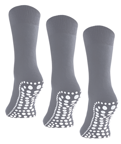 Budino Antislip sokken - 3 paar - Grijs