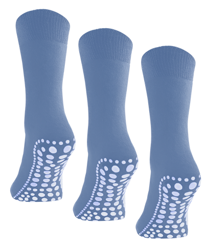 Budino Antislip sokken - 3 paar - Dark Jeans Blauw