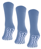 Budino Antislip sokken - 3 paar - Blauw