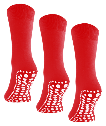 Budino Antislip sokken - 3 paar - Rood