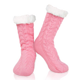 Budino Fleece Antislip Sokken - Roze