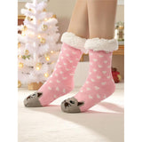 Budino Fleece Antislip Sokken - Kat Roze