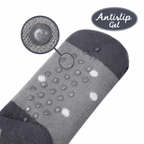 Budino Fleece Antislip Sokken - Koffiepauze Grijs
