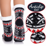 Budino Fleece Antislip Sokken - Pinguin