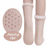 Budino Fleece Antislip Sokken - Beige