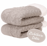 Budino Fleece Antislip Sokken - Beige