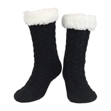 Budino Fleece Antislip Sokken - Donkerblauw