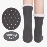 Budino Fleece Antislip Sokken - Grijs