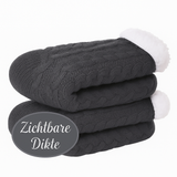 Budino Fleece Antislip Sokken - Grijs