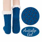 Budino Fleece Antislip Sokken - Lichtblauw