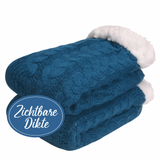 Budino Fleece Antislip Sokken - Lichtblauw