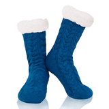 Budino Fleece Antislip Sokken - Lichtblauw