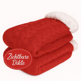 Budino Fleece Antislip Sokken - Rood