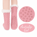 Budino Fleece Antislip Sokken - Roze