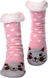 Budino Fleece Antislip Sokken - Kat Roze